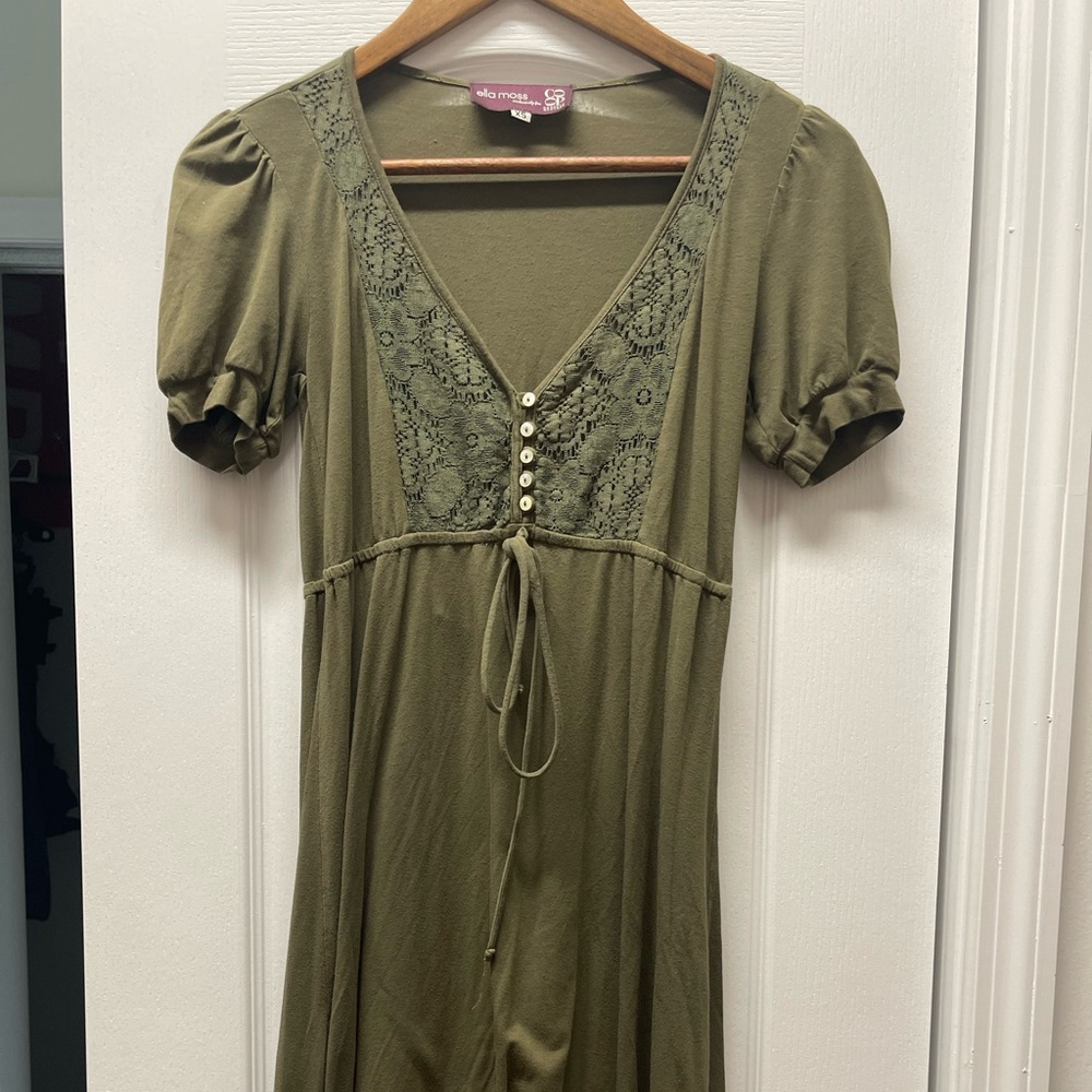 Ella Moss green vintage dress